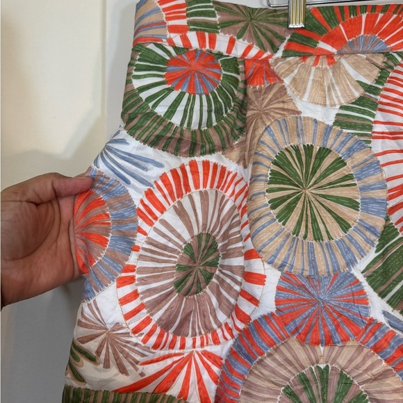 Frances Valentine Hostess Quilted Maxi Skirt Starburst Print-NWOT | 3X - Picture 7 of 15